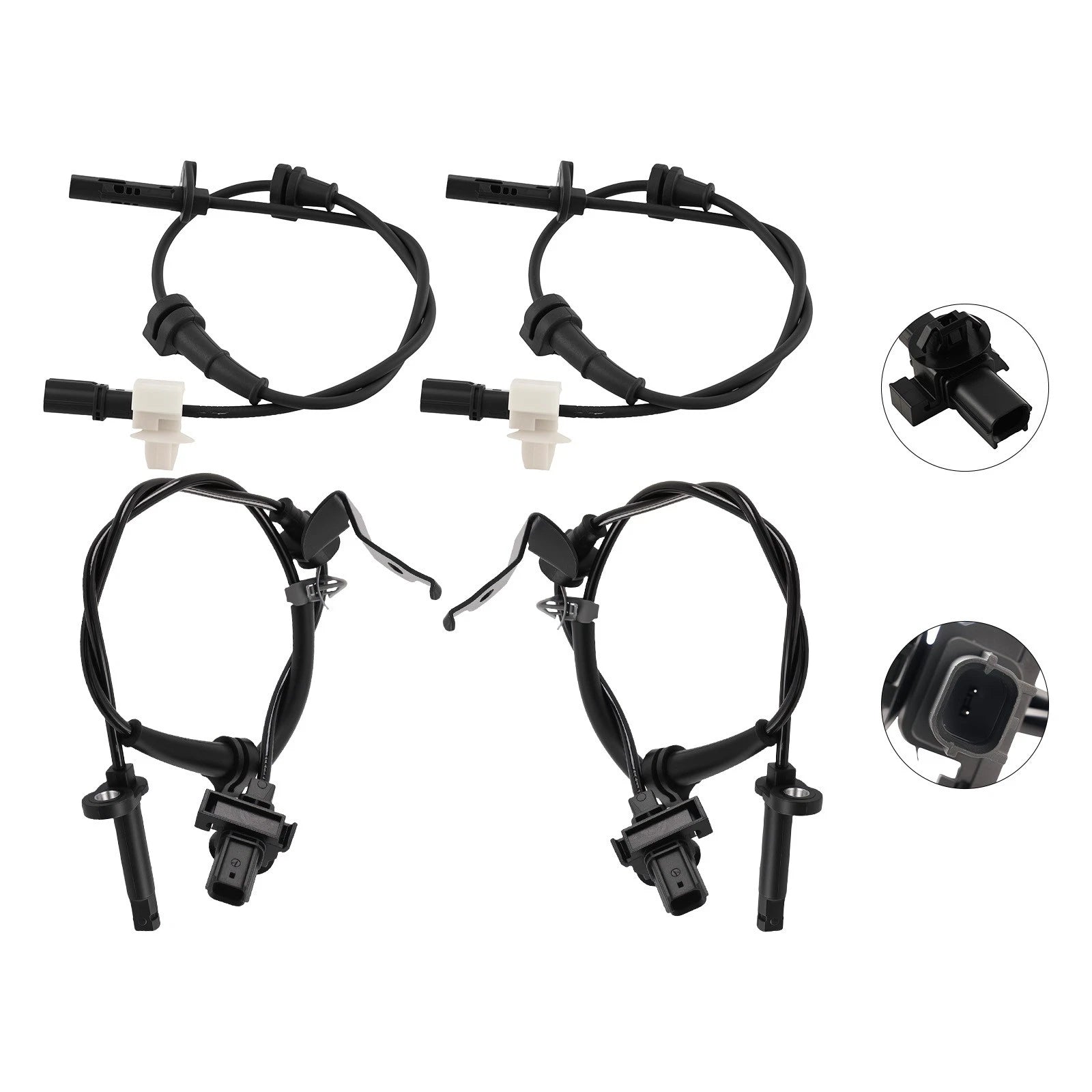 4PC ABS Wheel Speed Sensor for Honda Accord (2013–2017) V26720193 V26720195