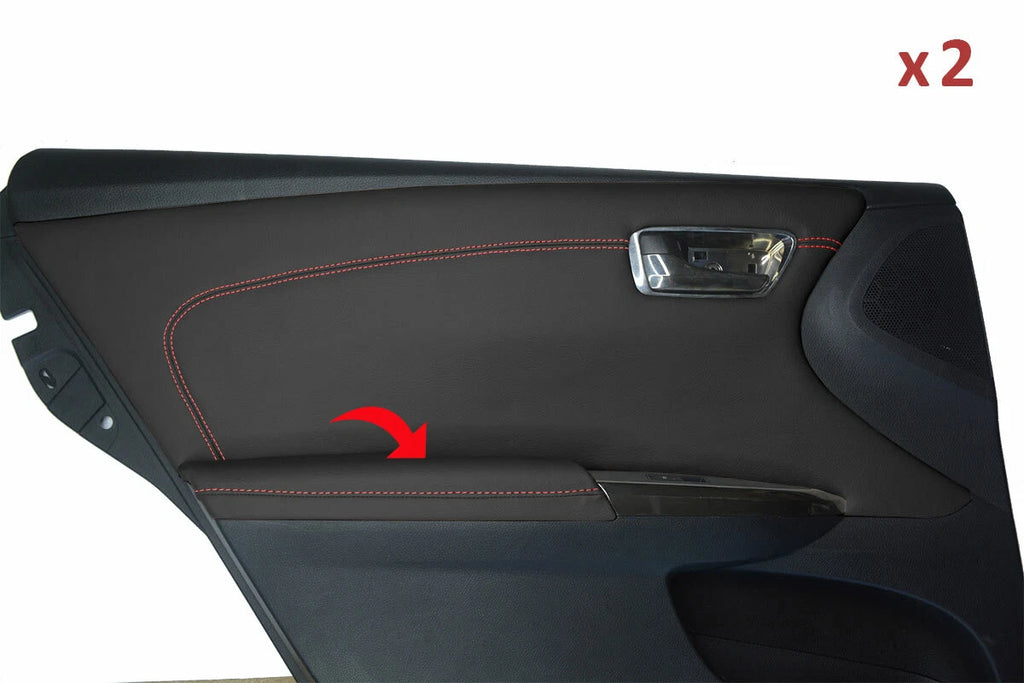 Rear Door Panel Armrest Cover for Toyota Avalon (2013–2018) Red Stitch