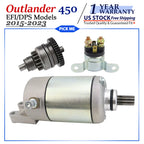Starter Motor for Can-Am Bombardier Outlander 450 EFI (2015–2023) W/Bendix & Relay