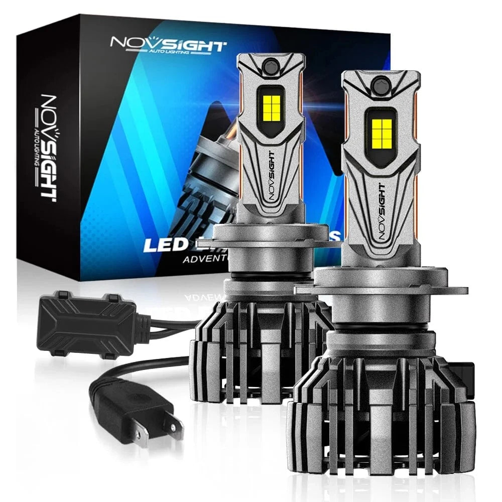 2X H7 LED Headlight Bulb Kit for High Low Beam (140W, 30000LM, 6500K)