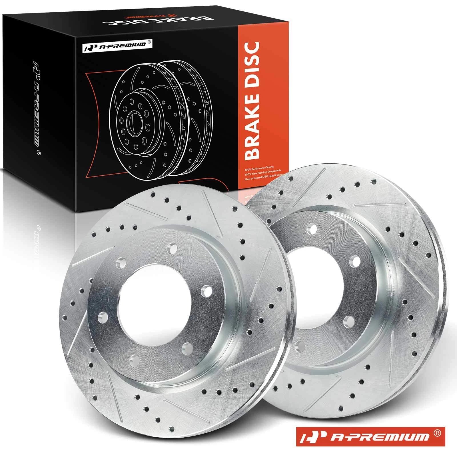 Drilled Brake Rotors for Ford Bronco Ranger (2021–2023) 311mm