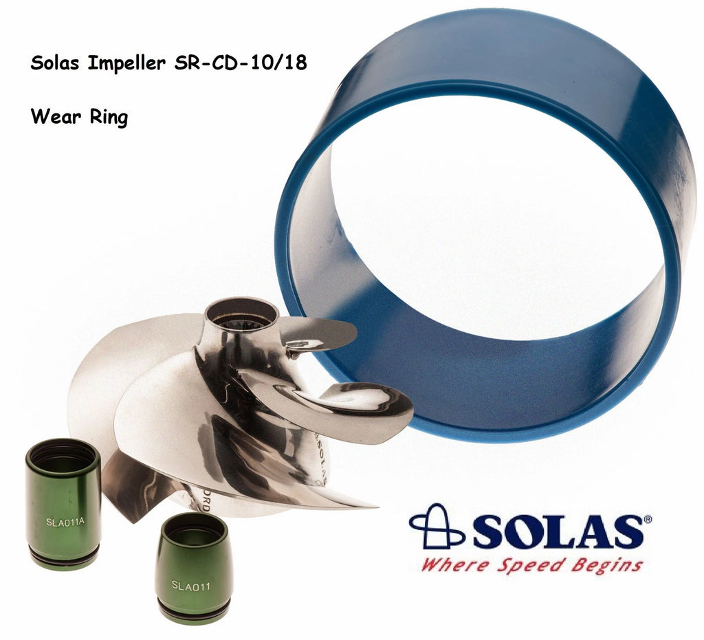 Solas Impeller SR-CD-10/18 & Wear Ring for SeaDoo GTI 130 155 (2006–2008)
