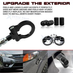 Tow Hook and Tire Valve Stem with Quick Release Fasteners for Acura TLX (2015-2018)