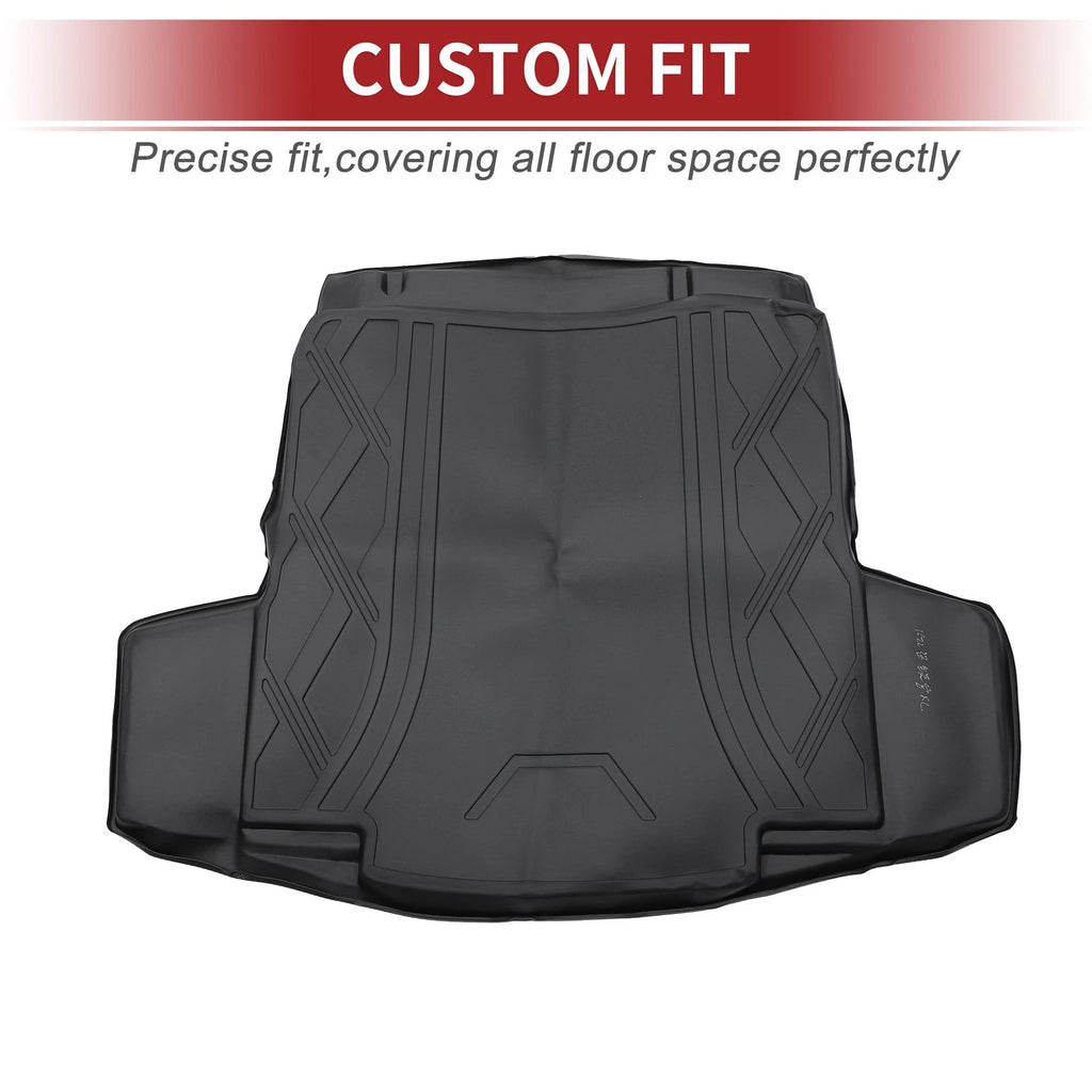Cargo Liner Rear Trunk Mat for Chevy Malibu (2016–2022) TPE Diamond Pattern