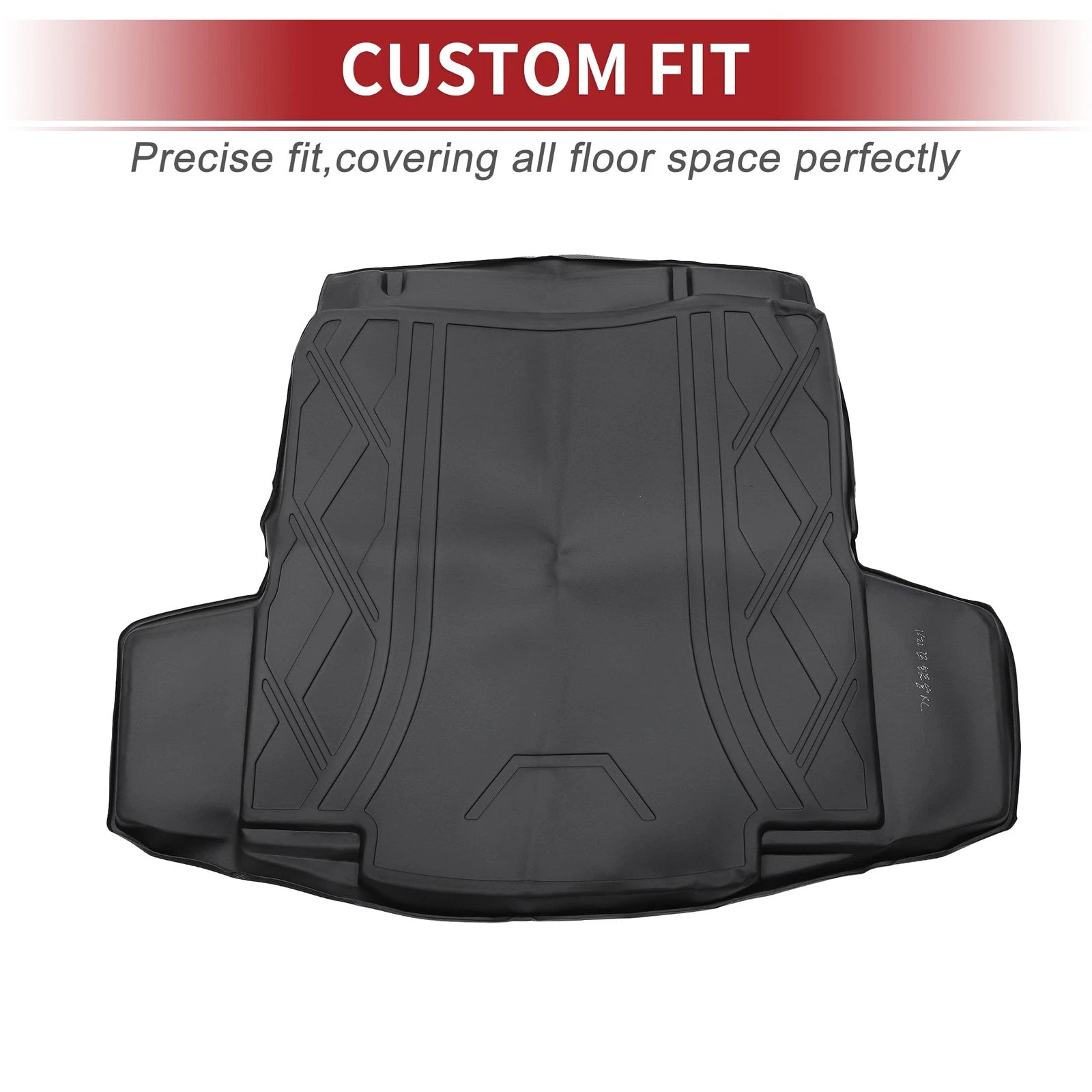 Cargo Liner Rear Trunk Mat for Chevy Malibu (2016–2022) TPE Diamond Pattern
