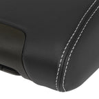 Leather Console Armrest Cover for Jeep Wrangler (2011–2017) White Stitch
