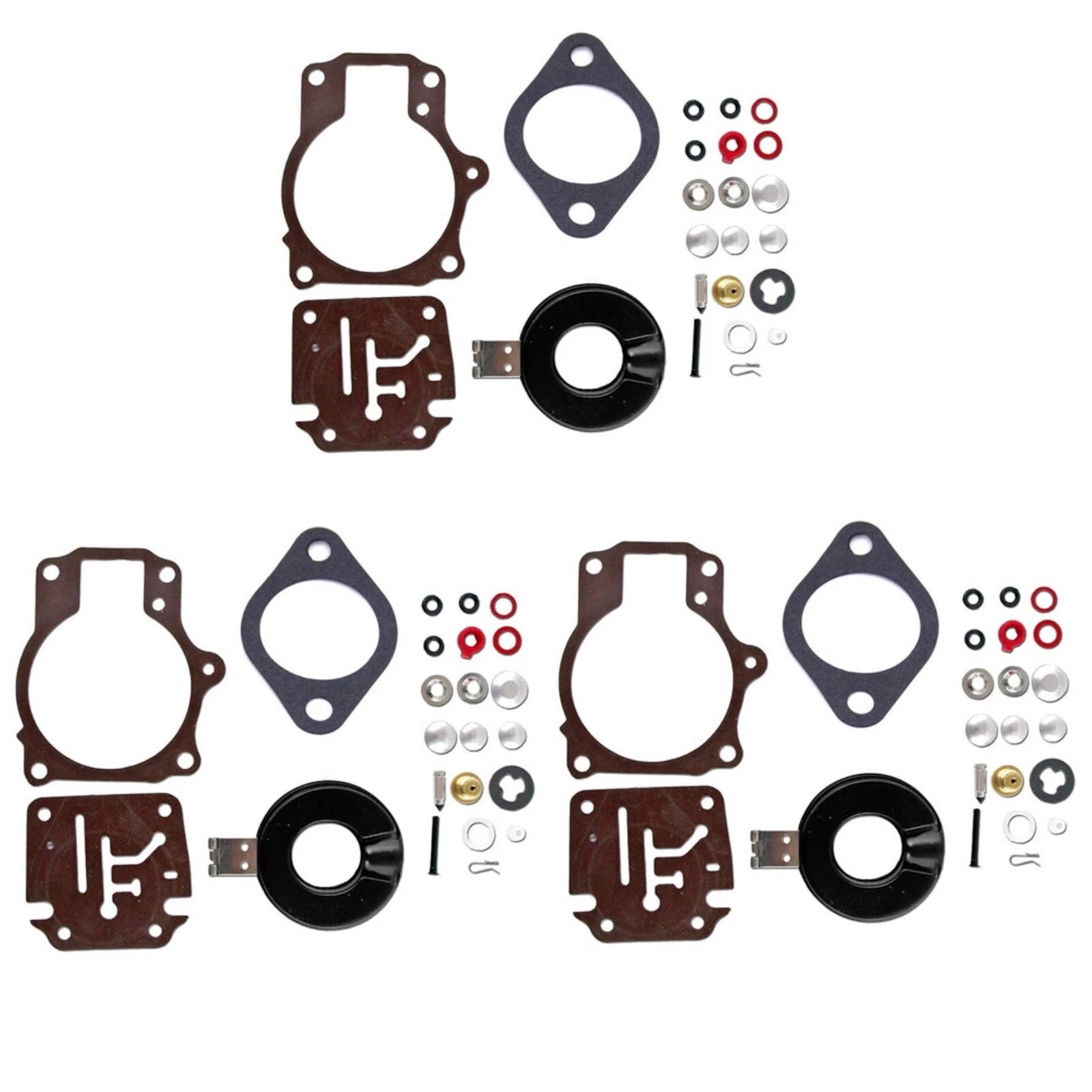Set of 3 Carburetor Rebuild Repair Kits for Johnson Evinrude 65 70 75 HP