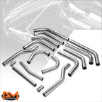 Set of 2 Chrome 5" Oval Side Step Bars for Silverado/Sierra Crew Cab (2019–2021)