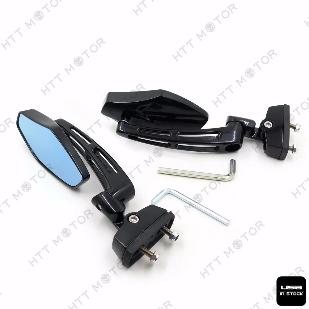 CNC Aluminum Rearview Side Mirrors for Yamaha XVS1100 V-Star Custom (2000–2009)