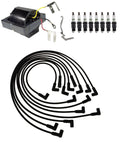 Ignition Wires & Spark Plugs Kit for Pontiac Chevrolet GMC V8 (1 Coil, 8 Plugs)
