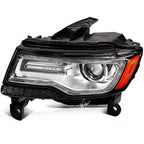 HID Xenon LED DRL Headlight Assembly Pair for Jeep Grand Cherokee (2014–2016)