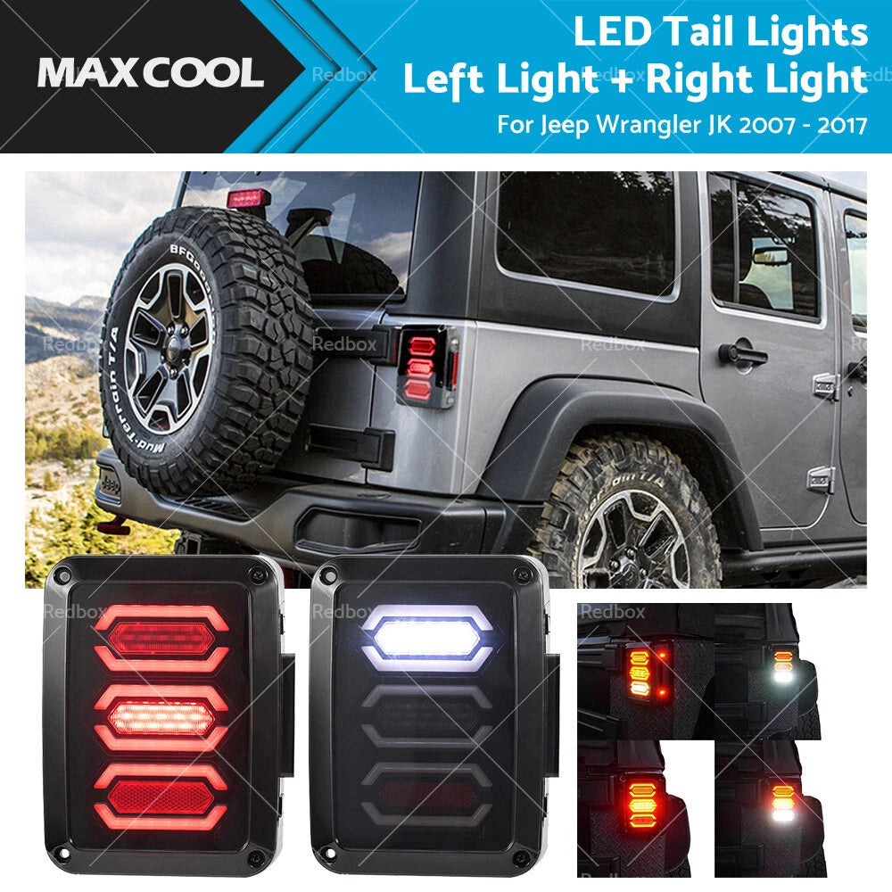 Smoked LED Tail Light for Jeep Wrangler JK (2007–2017)