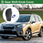 Gear Shift Knob Cover for Subaru Forester (2018–2023) Black Carbon Fiber Blue