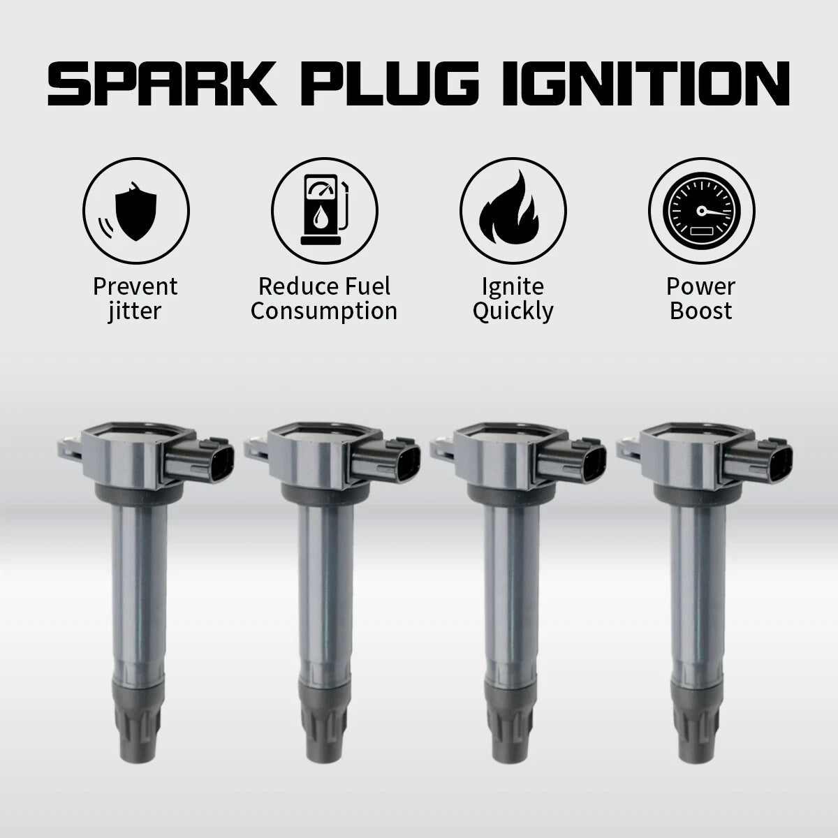 Set of 4 Ignition Coils UF589 for Mitsubishi Lancer Outlander (2005–2016)