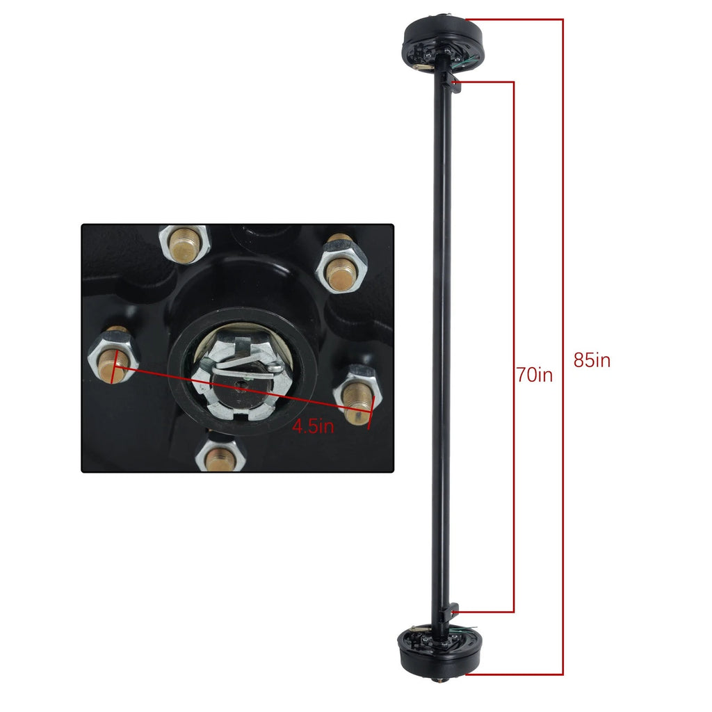 3500lb Trailer Axle Electric Brake for Trailer (Fits Various Models)