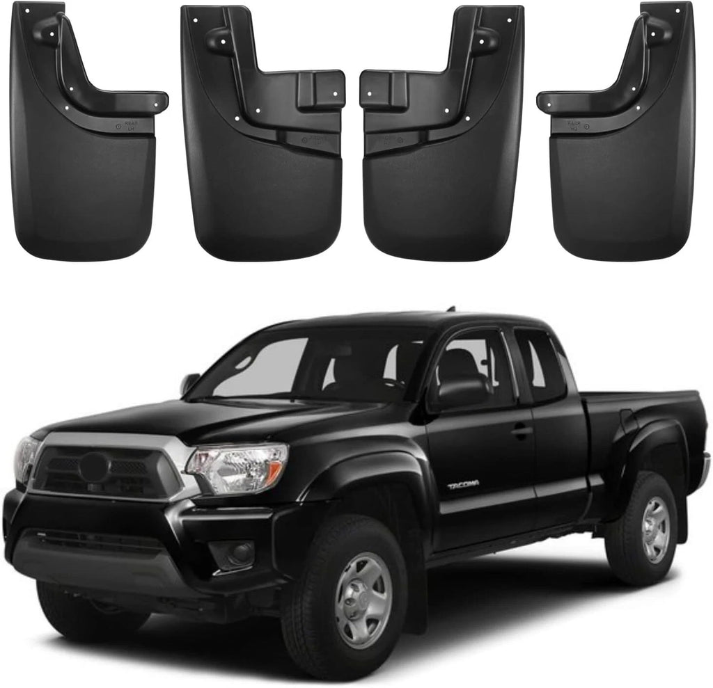 Set of 4 Mud Flaps Splash Guards for Toyota Tacoma (2005–2013)