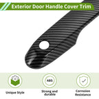 Exterior Door Handle Cover Trim for Toyota Grand Highlander (2024–2024) Carbon Fiber Black