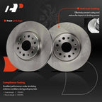 Front Disc Brake Rotors & Ceramic Pads for Chevrolet Traverse (2018)