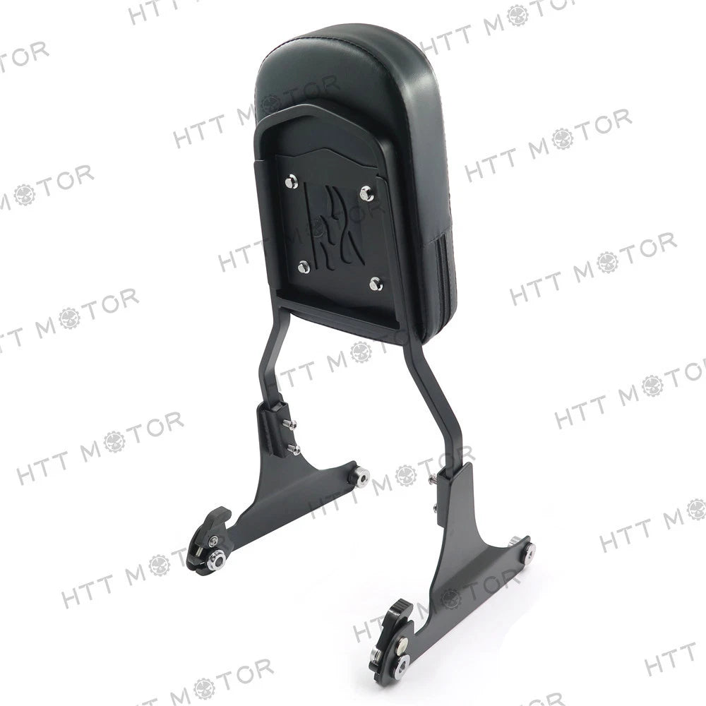 Matte Black Detachable Backrest Sissy Bar for Harley FLSTC/FLSTS (2000–2023)