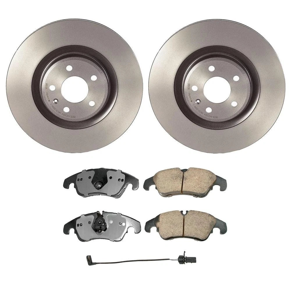 Front Brake Kit Set of 4 for Audi S4 S5 (2018–2023) - Euro Ceramic Pads, 345mm Rotors