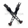 Black Smooth Wide Blade Levers for Harley-Davidson Road King (2014–Present)