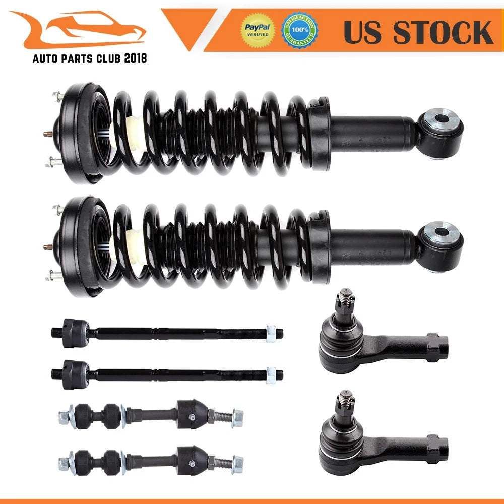 Front Struts & Sway Bar Tie Rod Kit for Ford F-150, Lincoln Mark LT (2005–2008)