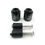 Set of 2 Black Rubber Bar Ends Weight Sliders for Yamaha YZF-R1 (1998–2012)
