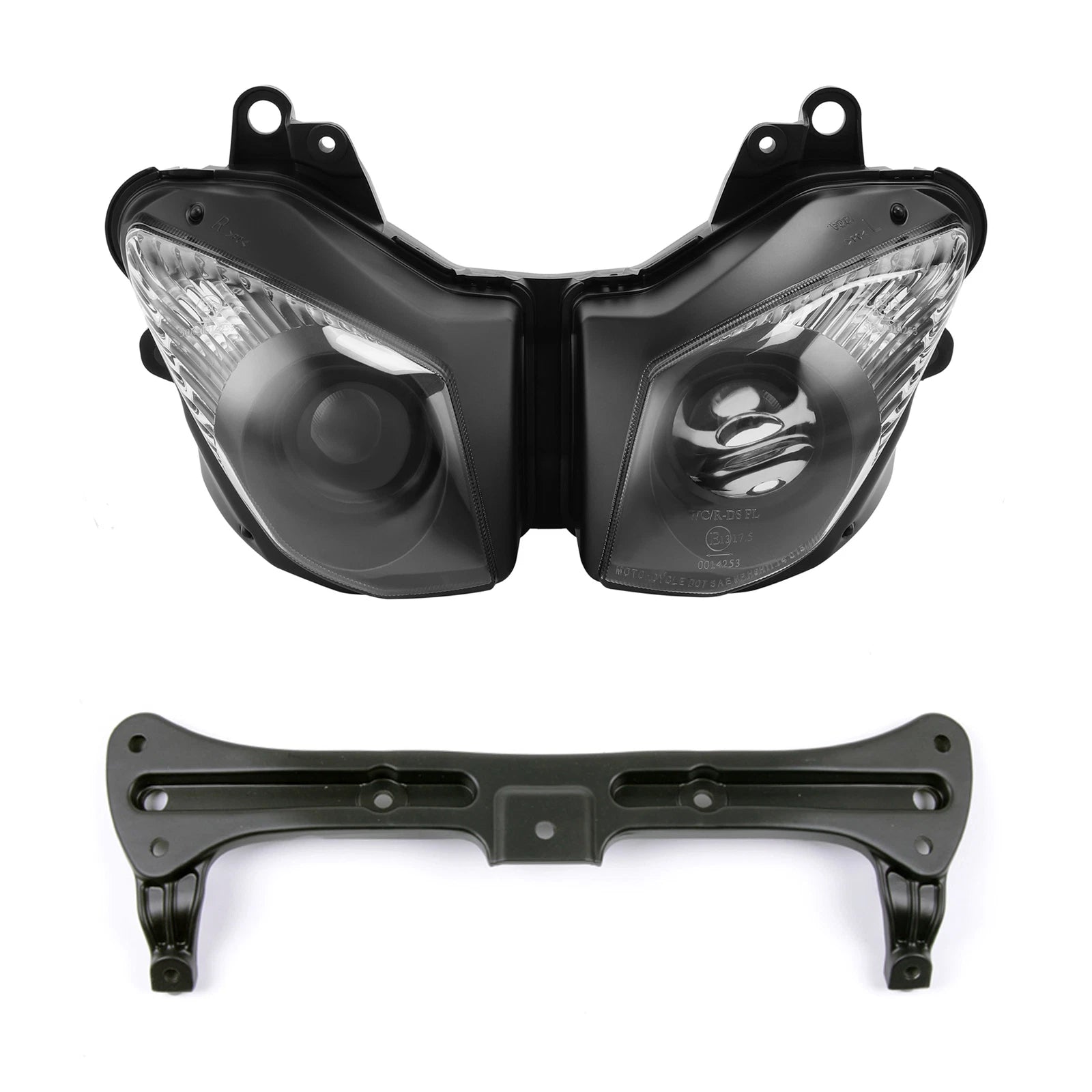 Headlight Assembly & Fairing Stay Bracket for Kawasaki Ninja ZX10R (2008–2010)
