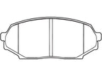 Set of 4 Front Brake Pads for Mazda Miata (1990–1993) DY567BD