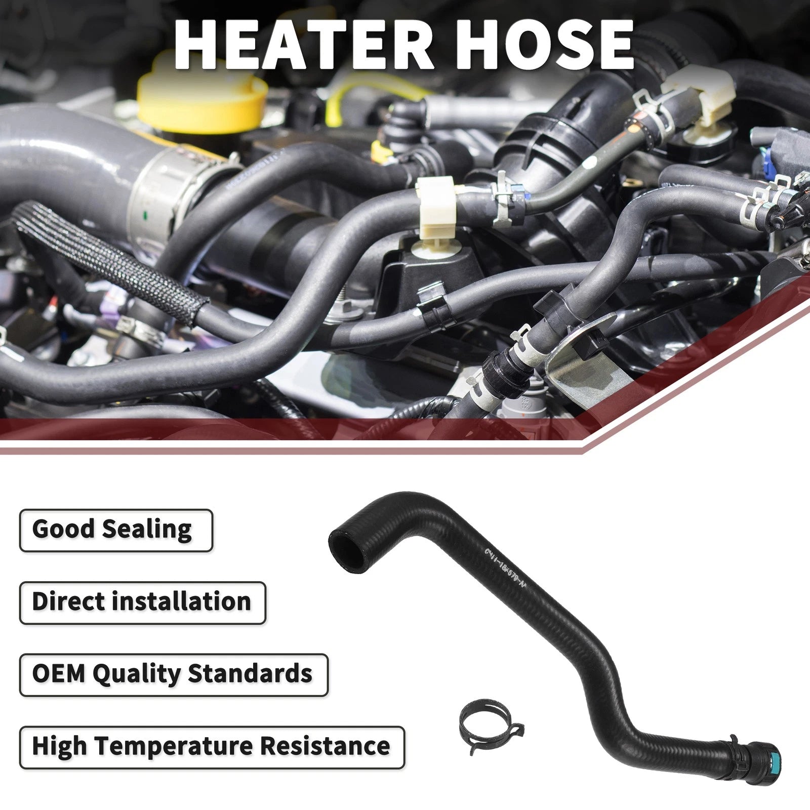 Heater Hose for Ford B-Max Fiesta (2008–2023) No. 8V2118K579AA