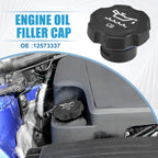 Oil Filler Cap No. 12573337 for Buick LaCrosse (2005–2009) Plastic Black