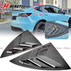 Carbon Look Side Window Louver Shutter Cover Trim for Tesla Model Y (2019–2026)