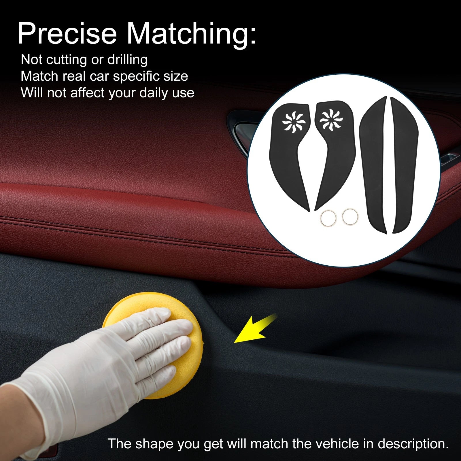 Set of 1 Car Door Anti Kick Pad Sticker Protector for Buick Excelle (2018)