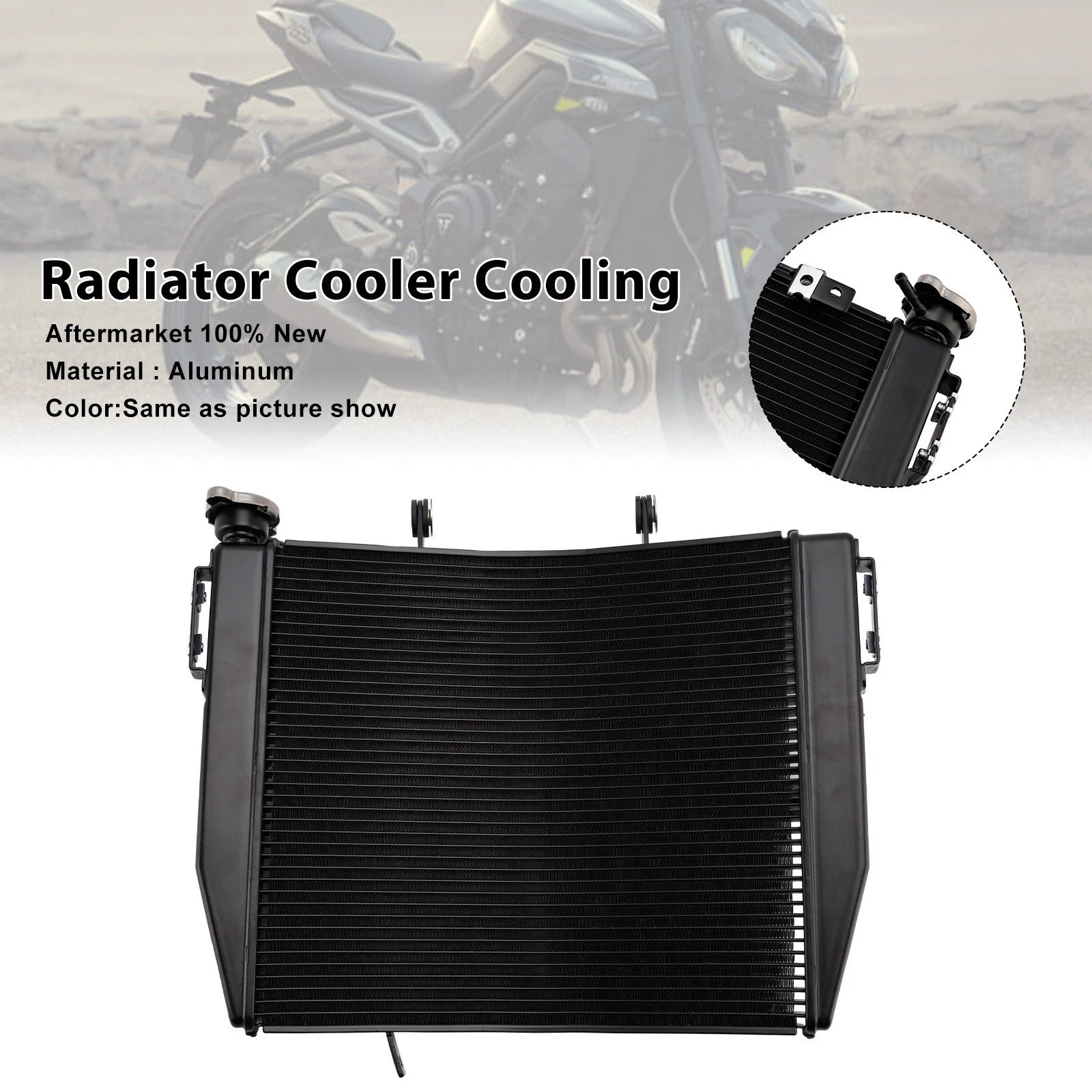 Radiator Cooling Engine Cooler for Street Triple 765 R/RS (2023–2025)
