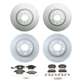 Hella Front Rear Rotors & Bosch Ceramic Brake Pads Kit for Audi TT Quattro (2000–2006)