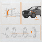 3in Drop Spindles Lowering Kit for GMC C1500 Chevy C10 (1973–1987)