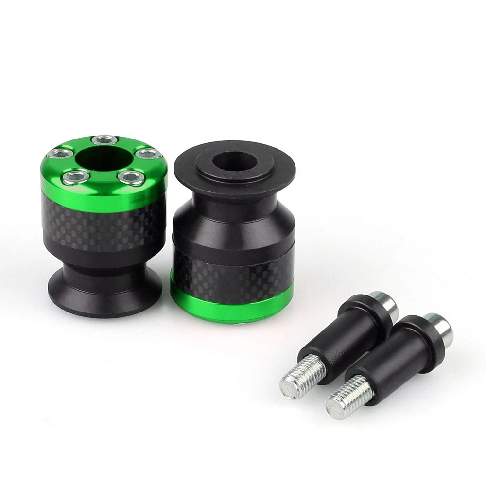 CNC Carbon Fiber 8mm Swingarm Sliders Spools for Universal Motorcycle