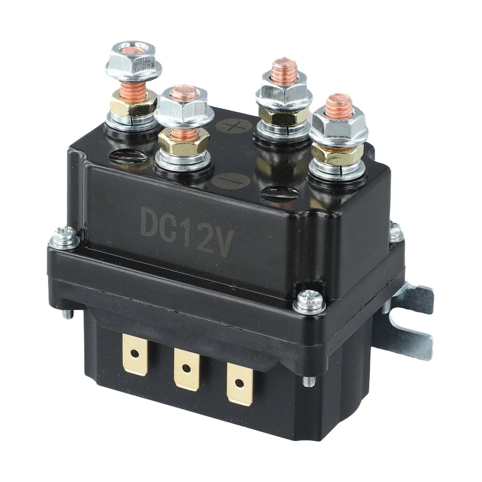 Remote Control Winch Relay Kit 12V 250A for Utility Vehicles and Lawn Mowers