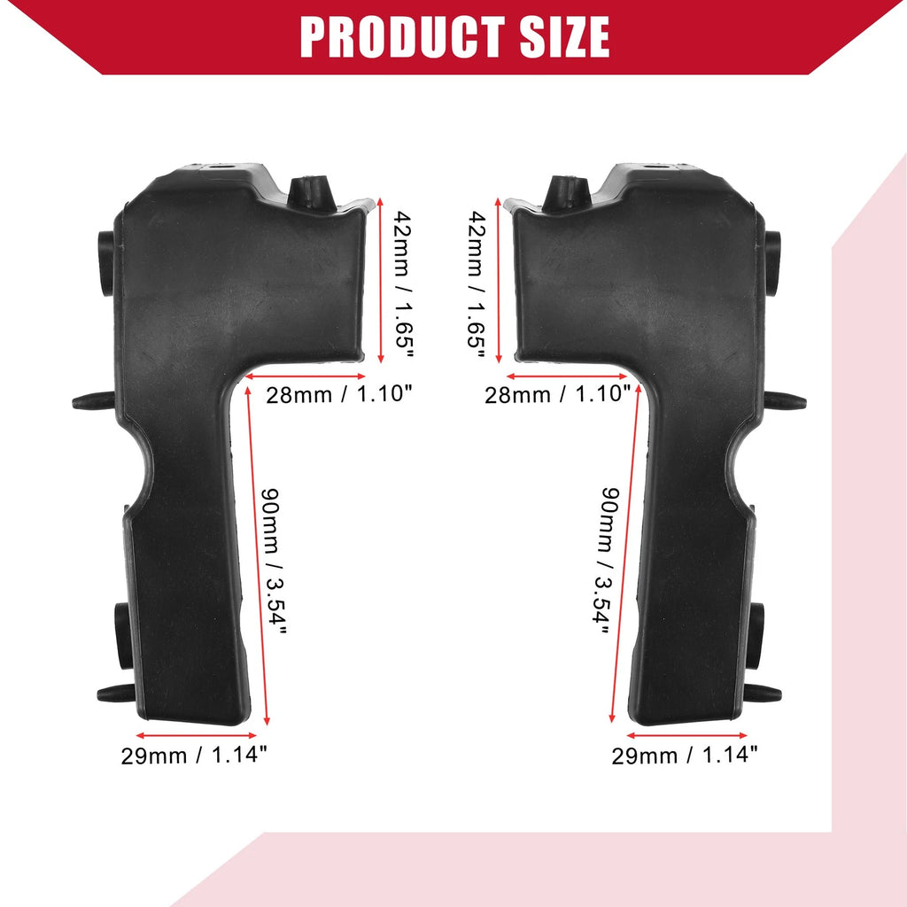 Pair Front Bumper Guide Fender Mount Bracket for Audi A4 (2005–2009) NO.8E0807284E