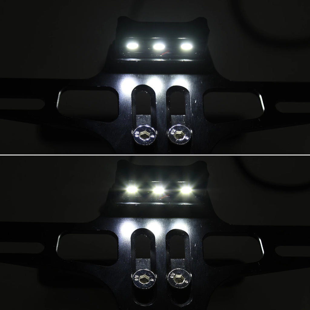 Universal Fender License Plate with LED Light for BMW S1000RR R1200GS F800GS