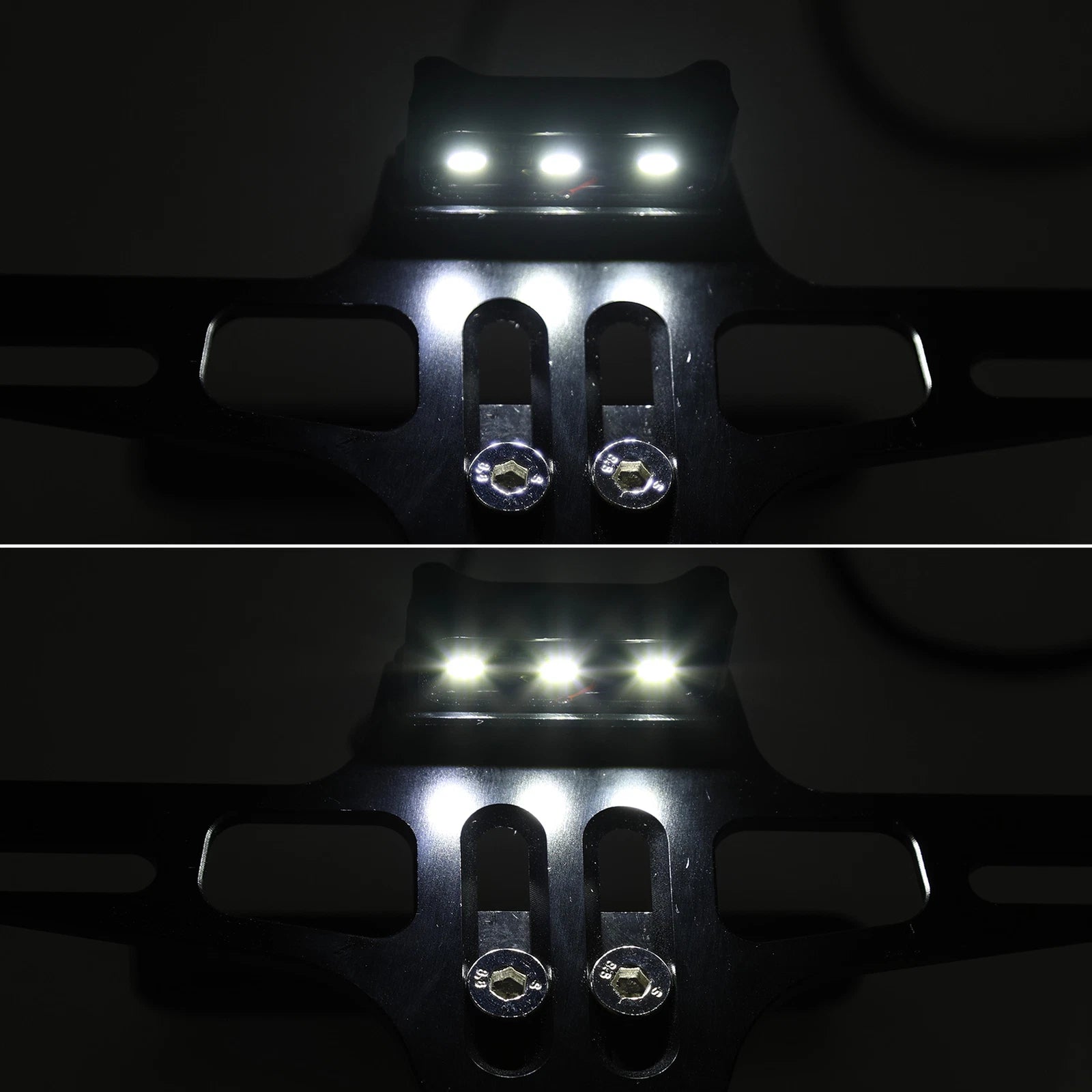 Universal Fender License Plate with LED Light for BMW S1000RR R1200GS F800GS