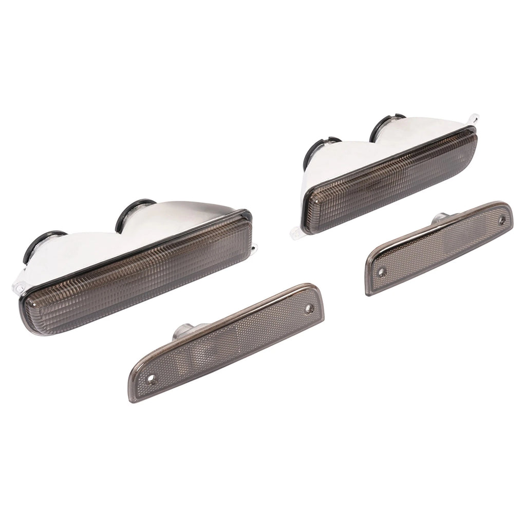 Pair Smoke Corner Bumper Signal Lights for Jeep Cherokee XJ (1997-2001)