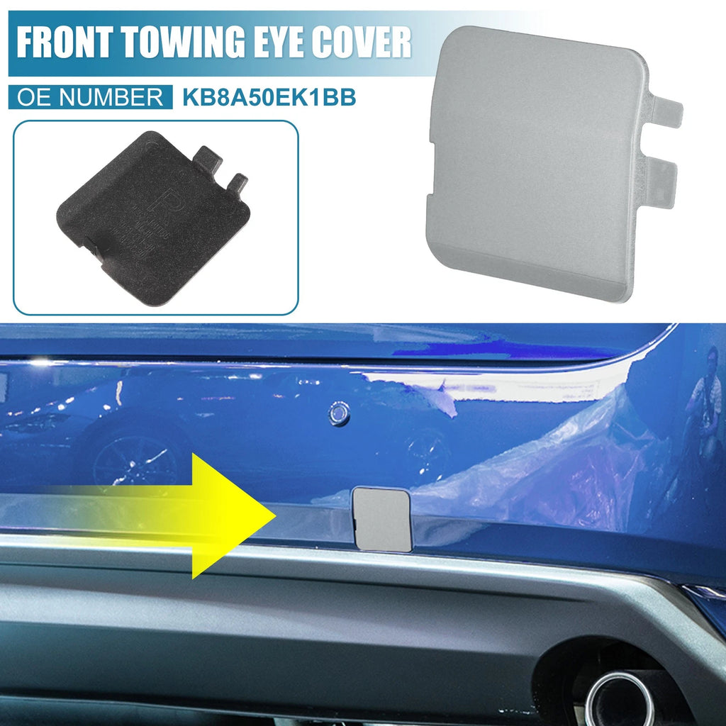 Tow Hook Cover Cap for Mazda CX-5 (2017–2021) - Silver Tone