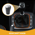 6 Speed Manual Gear Shifter Knob for Ford Focus (2005–2012) Plastic Silver Tone