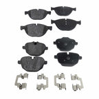 Set of 4 NAO Brake Pads for BMW 535i (2011–2013)