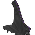E Brake Boot for Ford Mustang (2015–2020) Black with Purple Stitch