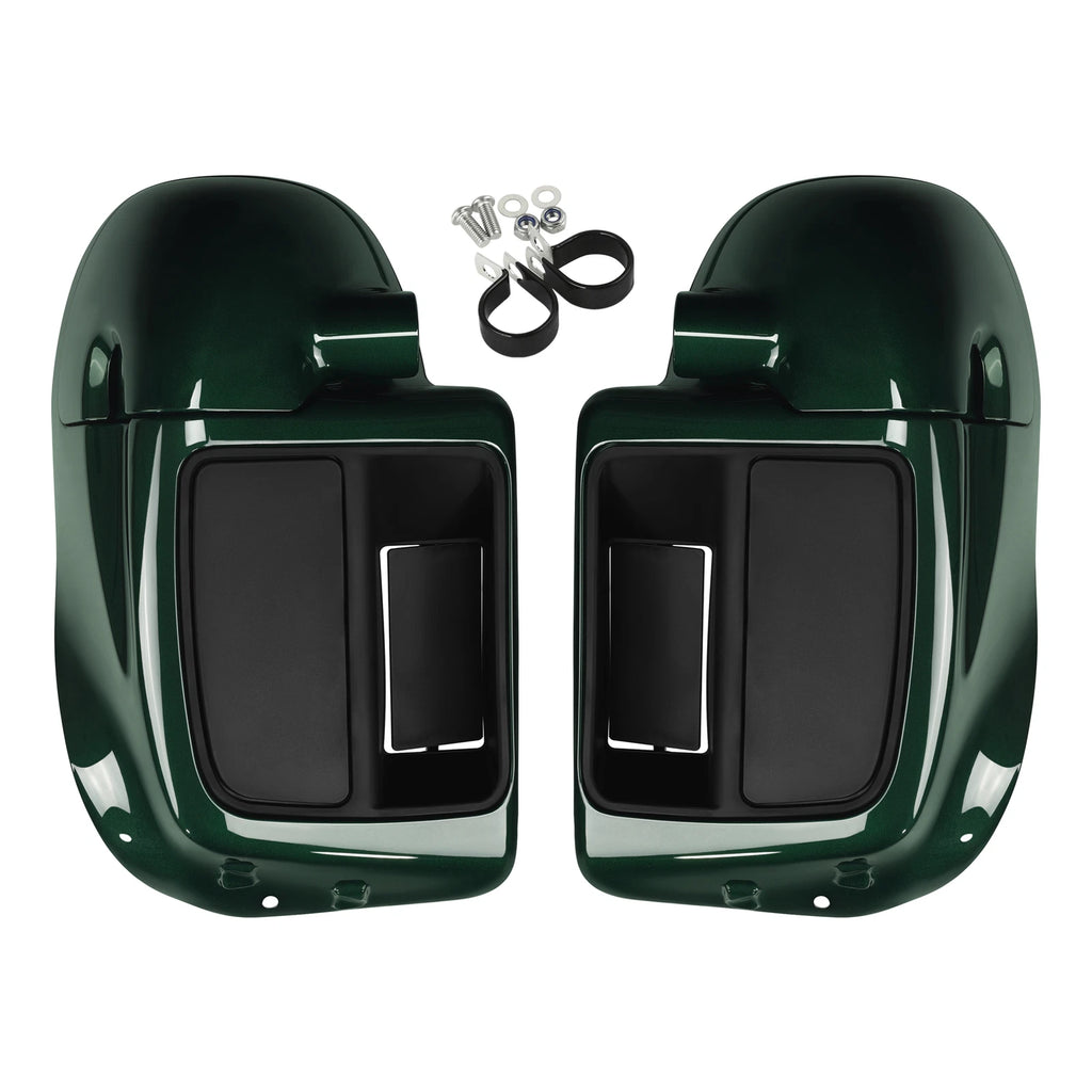 Lower Vented Fairings for Harley Touring Road Glide (2014–2025) Deep Jade Pearl