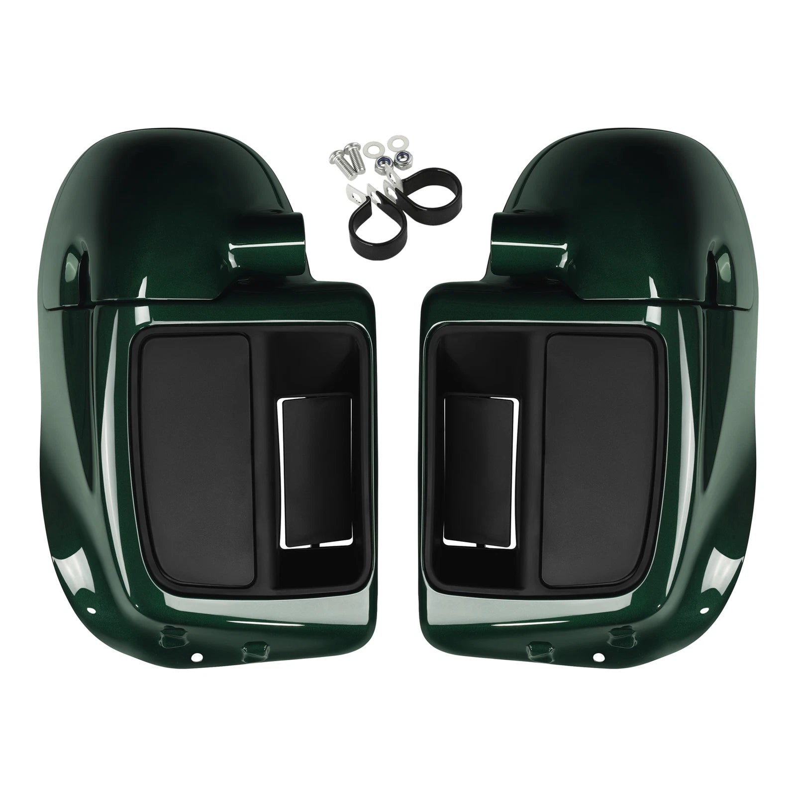 Lower Vented Fairings for Harley Touring Road Glide (2014–2025) Deep Jade Pearl