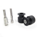 Black Swingarm Spools 10mm for Kawasaki Ninja Z1000, ER-6N, EX250F, EX650, ZRX1100