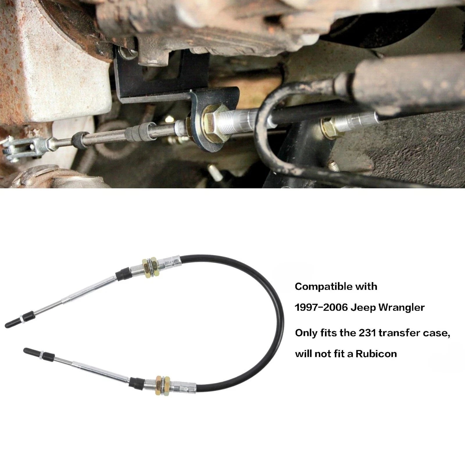 Heavy Duty Transfer Case Cable Shift Linkage for Jeep Wrangler TJ (1997–2006)